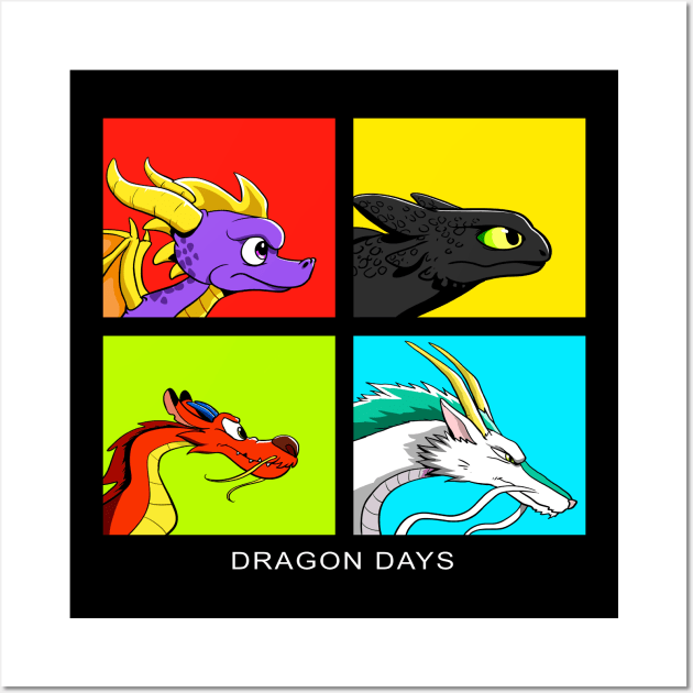 Dragon days colour Wall Art by sullyink